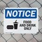 Signmission Food And Drink Only, 10 in W x Rectangle, Plastic OS-2PACK-NS-P-710-L-12816 - alternate 6